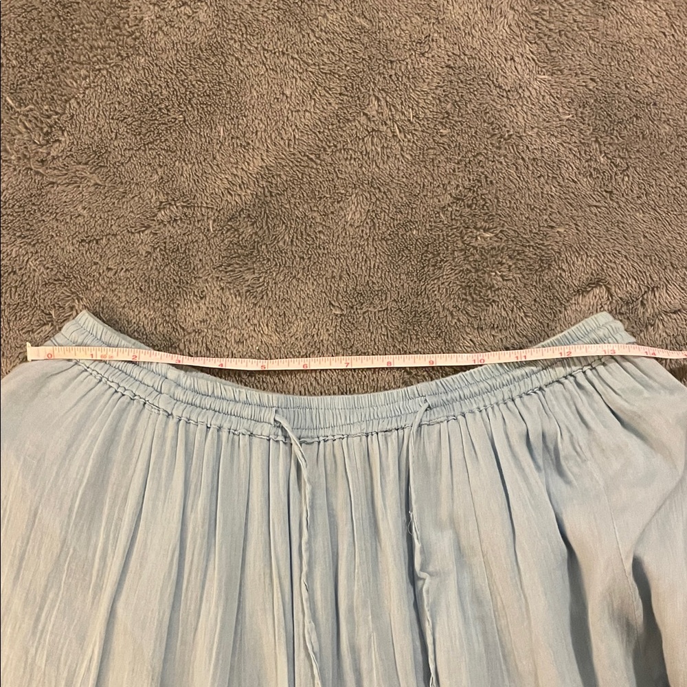 Chic Light Blue Maxi Skirt - Picture 8 of 8